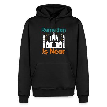 Ramadan, cadeaux du Ramadan, fêtes musulmanes - Sweat à capuche Premium bio Homme - noir - Devant - Nico (187cm)