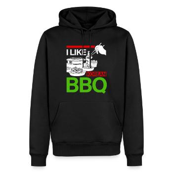 Koreanisches BBQ, Koreanisch - Männer Premium Bio Hoodie - Schwarz - Vorne - Nico (187cm)