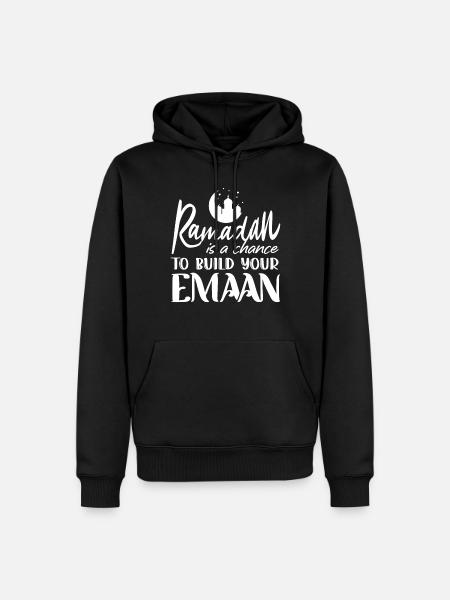 Ramadan celebration, Muslim holiday - Men’s Premium Organic Hoodie - black