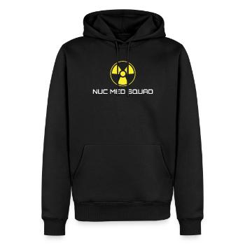 NUC Med Squad, Kernmedizin - Männer Premium Bio Hoodie - Schwarz - Vorne - Nico (187cm)