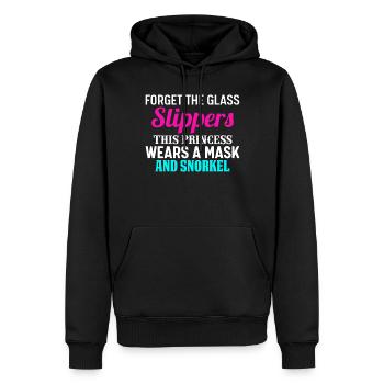 Schnorcheln, Schnorcheln, Tauchen, Unterwasser - Männer Premium Bio Hoodie - Schwarz - Vorne - Nico (187cm)