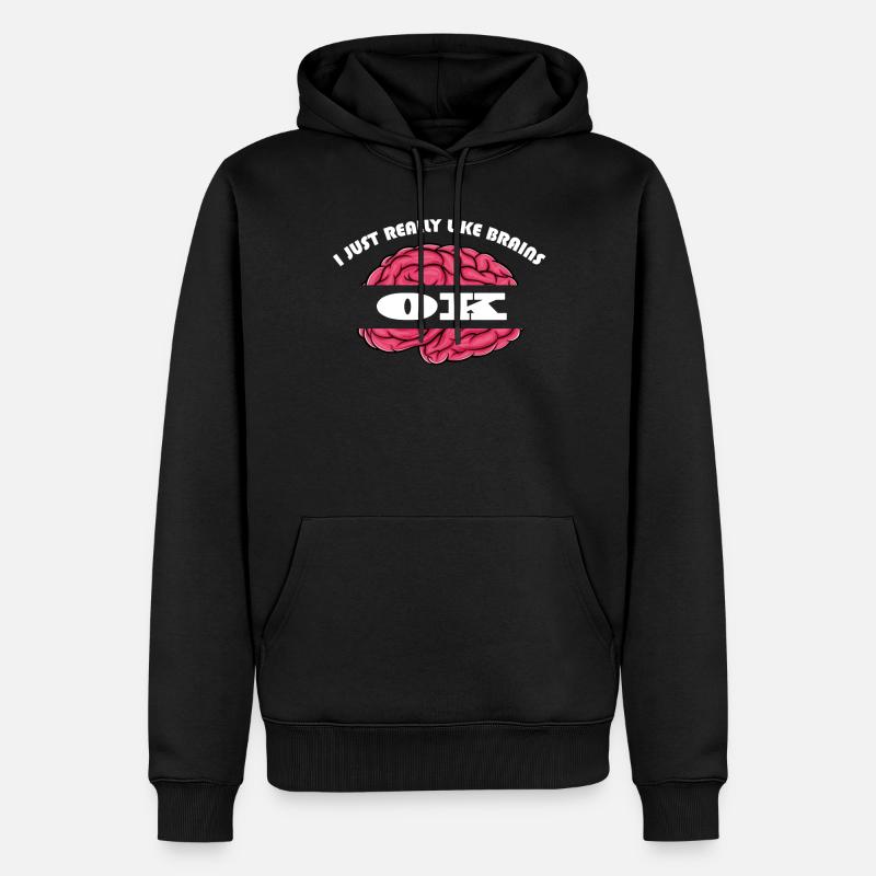 Neurosciences - Sweat à capuche Premium bio Homme - noir