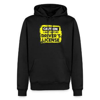 Neuer Führerschein - Männer Premium Bio Hoodie - Schwarz - Vorne - Nico (187cm)