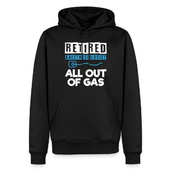 Anesthésiste, Anesthésiologie - Sweat à capuche Premium bio Homme - noir - Devant - Nico (187cm)