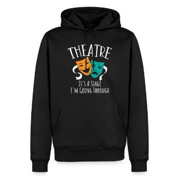 Broadway, Musical, Theater - Men’s Premium Organic Hoodie - black - Front - Nico (187cm)