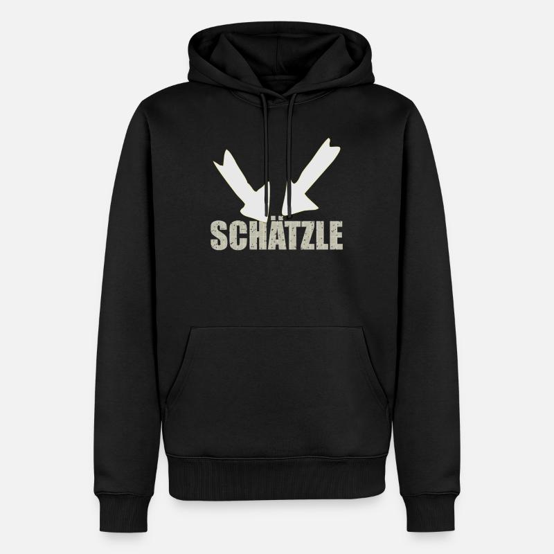 schätzle - Männer Premium Bio Hoodie - Schwarz