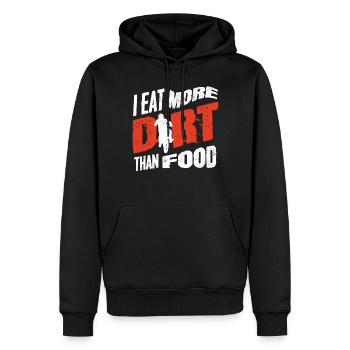 Motocross-Biker - Männer Premium Bio Hoodie - Schwarz - Vorne - Nico (187cm)