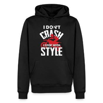 Motocross-Biker - Männer Premium Bio Hoodie - Schwarz - Vorne - Nico (187cm)