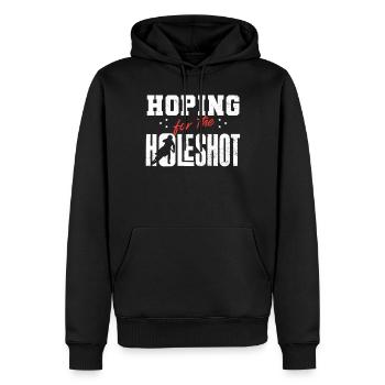 Motocross-Biker - Männer Premium Bio Hoodie - Schwarz - Vorne - Nico (187cm)