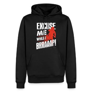 Motocross-Biker - Männer Premium Bio Hoodie - Schwarz - Vorne - Nico (187cm)
