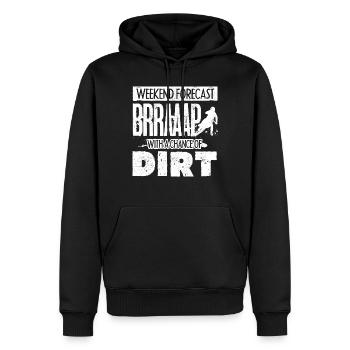 Motocross-Biker - Männer Premium Bio Hoodie - Schwarz - Vorne - Nico (187cm)