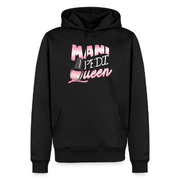 Nagelentechniker, Nagelservice, Nägel, Nagelstalon - Männer Premium Bio Hoodie - Schwarz - Vorne - Nico (187cm)