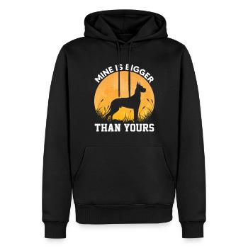 Deutsche Doggen, Deutsche Doggen - Männer Premium Bio Hoodie - Schwarz - Vorne - Nico (187cm)