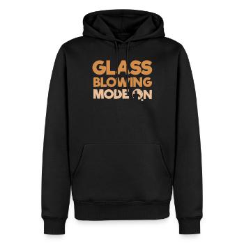 Glasblasen, Aronist, Glasblower, Glasgebläse - Männer Premium Bio Hoodie - Schwarz - Vorne - Nico (187cm)