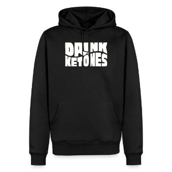 Keto-Diät, Kohlenhydratfreie Ernährung, Keto - Männer Premium Bio Hoodie - Schwarz - Vorne - Nico (187cm)