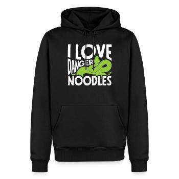 Schlangenbesitzer, Schlangenliebhaber, Schlangen - Männer Premium Bio Hoodie - Schwarz - Vorne - Nico (187cm)