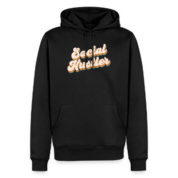 Sozialarbeiter - Männer Premium Bio Hoodie - Schwarz - Vorne - Nico (187cm)