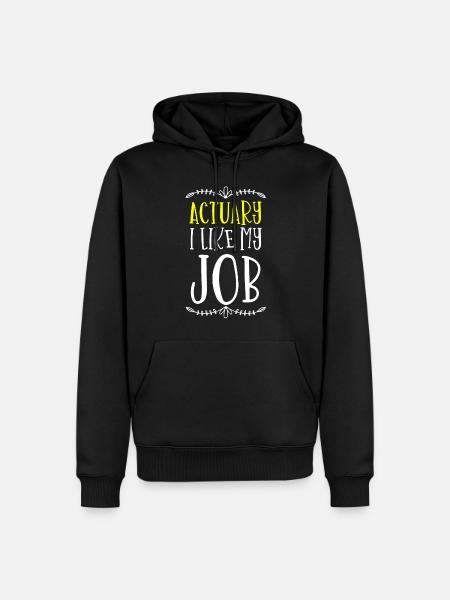 assureur - Sweat à capuche Premium bio Homme - noir