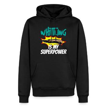 Beavercraft, Whittling, Whittler, Holzhandwerk - Männer Premium Bio Hoodie - Schwarz - Vorne - Nico (187cm)
