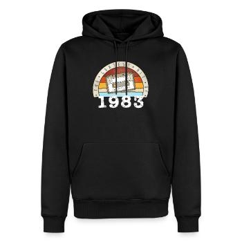 Gratest Hit of 1983 - 40er Geschenk 40. Geburtstag - Männer Premium Bio Hoodie - Schwarz - Vorne - Nico (187cm)