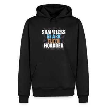 Sharks, shark counter collectors - Men’s Premium Organic Hoodie - black - Front - Nico (187cm)