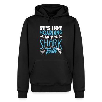 Sharks, shark counter collectors - Men’s Premium Organic Hoodie - black - Front - Nico (187cm)