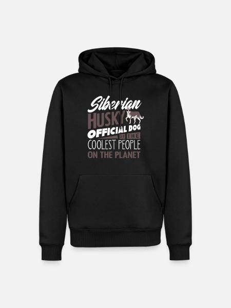 Siberian Husky - Men’s Premium Organic Hoodie - black