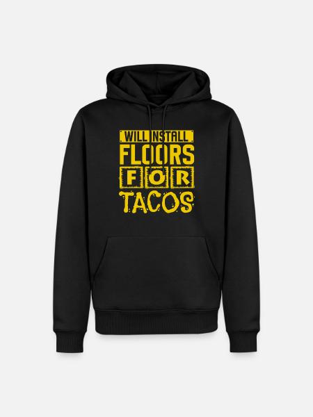 Flooring installer, tile warehouse - Men’s Premium Organic Hoodie - black