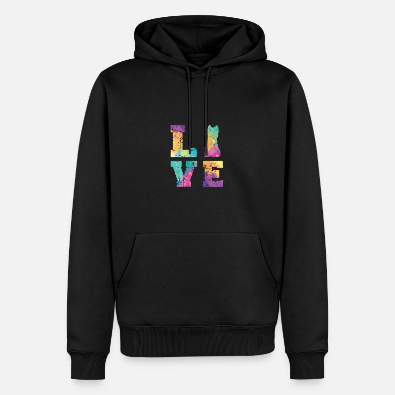 Cairn Terrier Amour - Sweat à capuche Premium bio Homme - noir