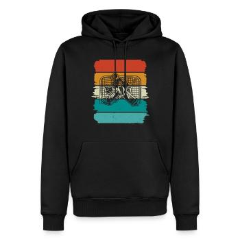 Eishockey Hockey sur glace - Sweat à capuche Premium bio Homme - noir - Devant - Nico (187cm)