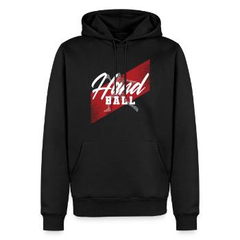 Handball Joueurs de handball - Sweat à capuche Premium bio Homme - noir - Devant - Nico (187cm)