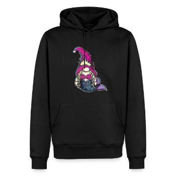 Mermaid Gnome Gnome - Sweat à capuche Premium bio Homme - noir - Devant - Nico (187cm)