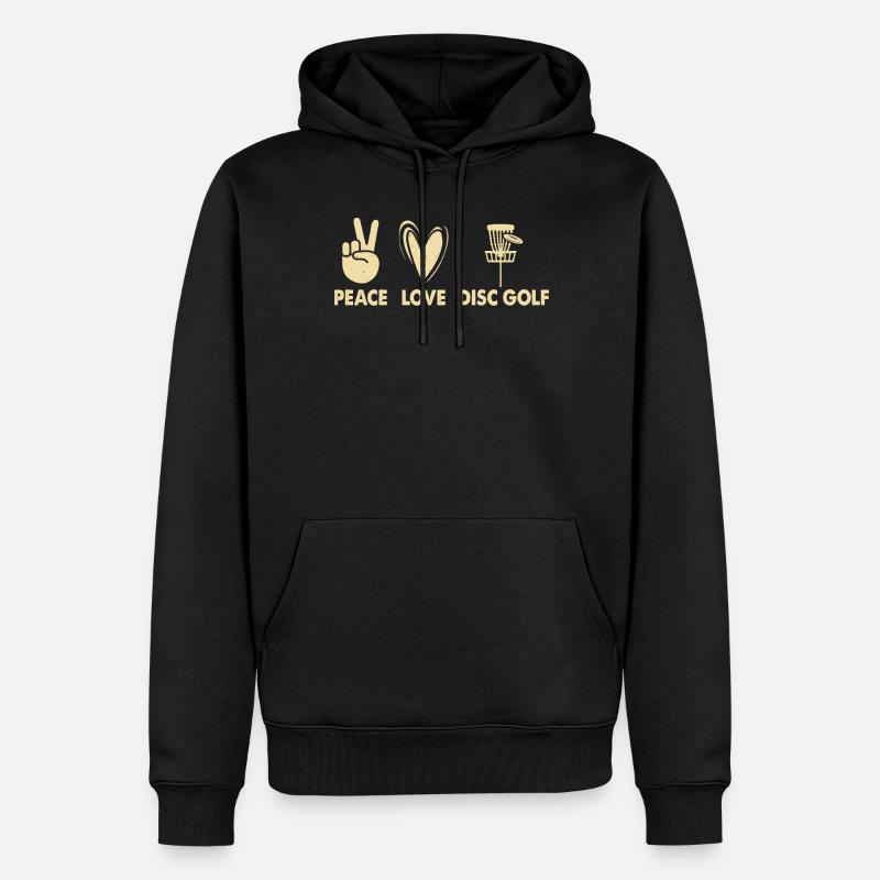 Discgolf Disc Golf - Männer Premium Bio Hoodie - Schwarz
