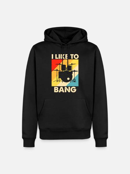 Drums Drummer Drummer - Men’s Premium Organic Hoodie - black