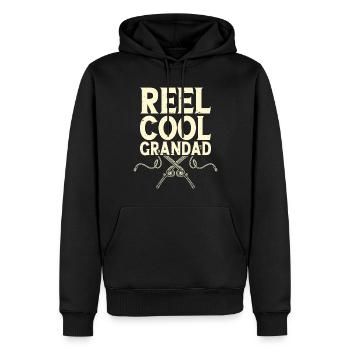 Opa Angler Angeln Fischen - Männer Premium Bio Hoodie - Schwarz - Vorne - Nico (187cm)