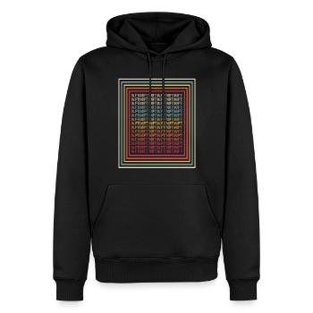NFT - Männer Premium Bio Hoodie - Schwarz - Vorne - Nico (187cm)