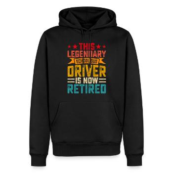 Schulbusfahrer Rente Rentner - Männer Premium Bio Hoodie - Schwarz - Vorne - Nico (187cm)