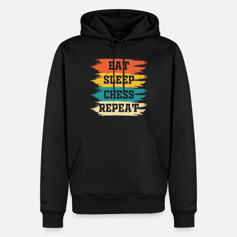 Schach - Männer Premium Bio Hoodie - Schwarz