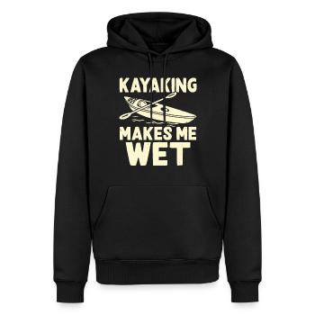 Kayak Kayakiste Kayakiste - Sweat à capuche Premium bio Homme - noir - Devant - Nico (187cm)
