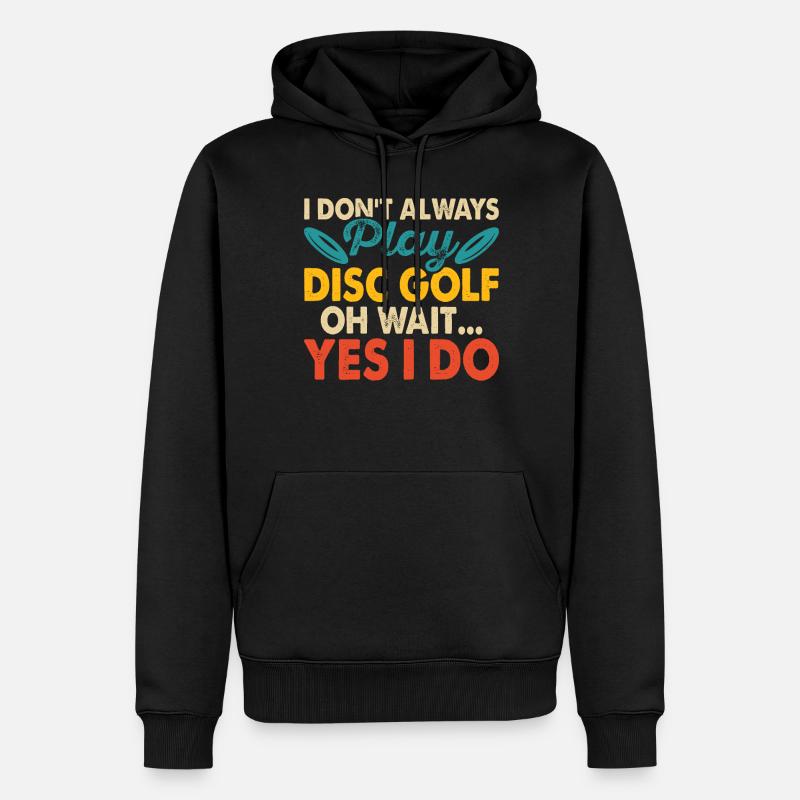 Discgolf Disc Golf - Sweat à capuche Premium bio Homme - noir