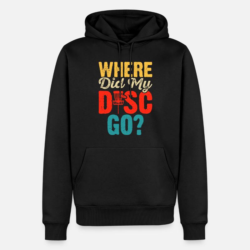 Discgolf Disc Golf - Männer Premium Bio Hoodie - Schwarz