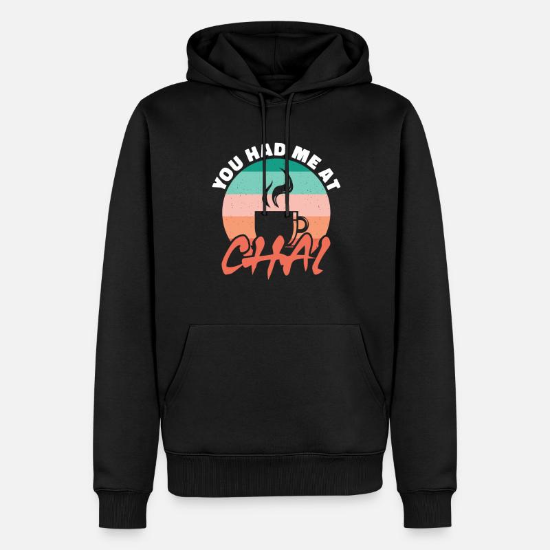 Tu m’as eu au chai - Sweat à capuche Premium bio Homme - noir