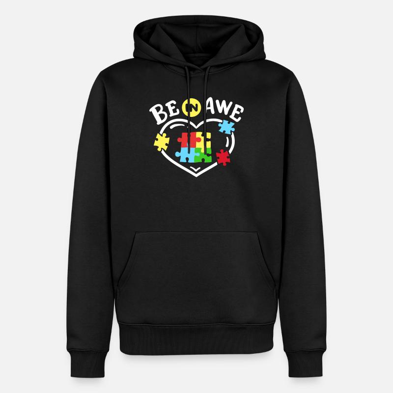 Autismus Bewusstsein - Männer Premium Bio Hoodie - Schwarz