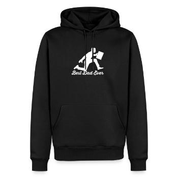 Affaire - Sweat à capuche Premium bio Homme - noir - Devant - Nico (187cm)