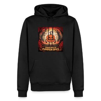 Assez avec le Pumpkin Spice Funny Thanksgiving - Sweat à capuche Premium bio Homme - noir - Devant - Nico (187cm)