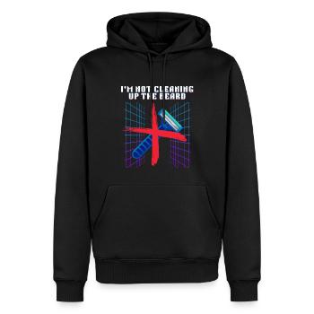 Nicht aufräumen den Bart lustiges Rasierer-Design - Männer Premium Bio Hoodie - Schwarz - Vorne - Nico (187cm)