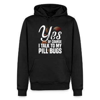 Rolly Polly Owner Insect Entomology Pill bug - Männer Premium Bio Hoodie - Schwarz - Vorne - Nico (187cm)