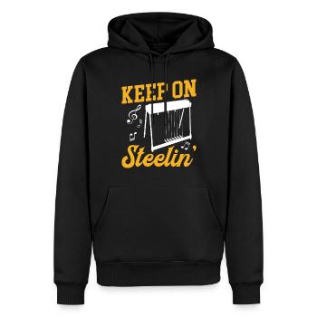 Country Music steelin Pedal Steel Guitarist - Männer Premium Bio Hoodie - Schwarz - Vorne - Nico (187cm)