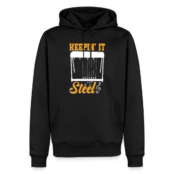 Country Music steelin Pedal Steel Guitarist - Männer Premium Bio Hoodie - Schwarz - Vorne - Nico (187cm)