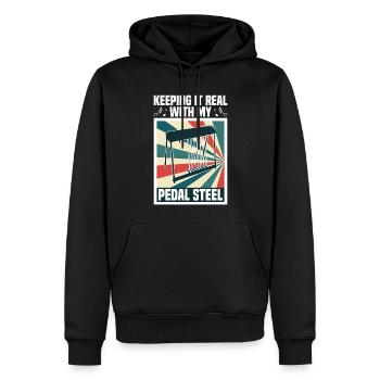 Country Music steelin Pedal Steel Guitarist - Männer Premium Bio Hoodie - Schwarz - Vorne - Nico (187cm)